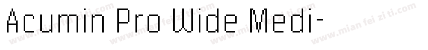Acumin Pro Wide Medi字体转换